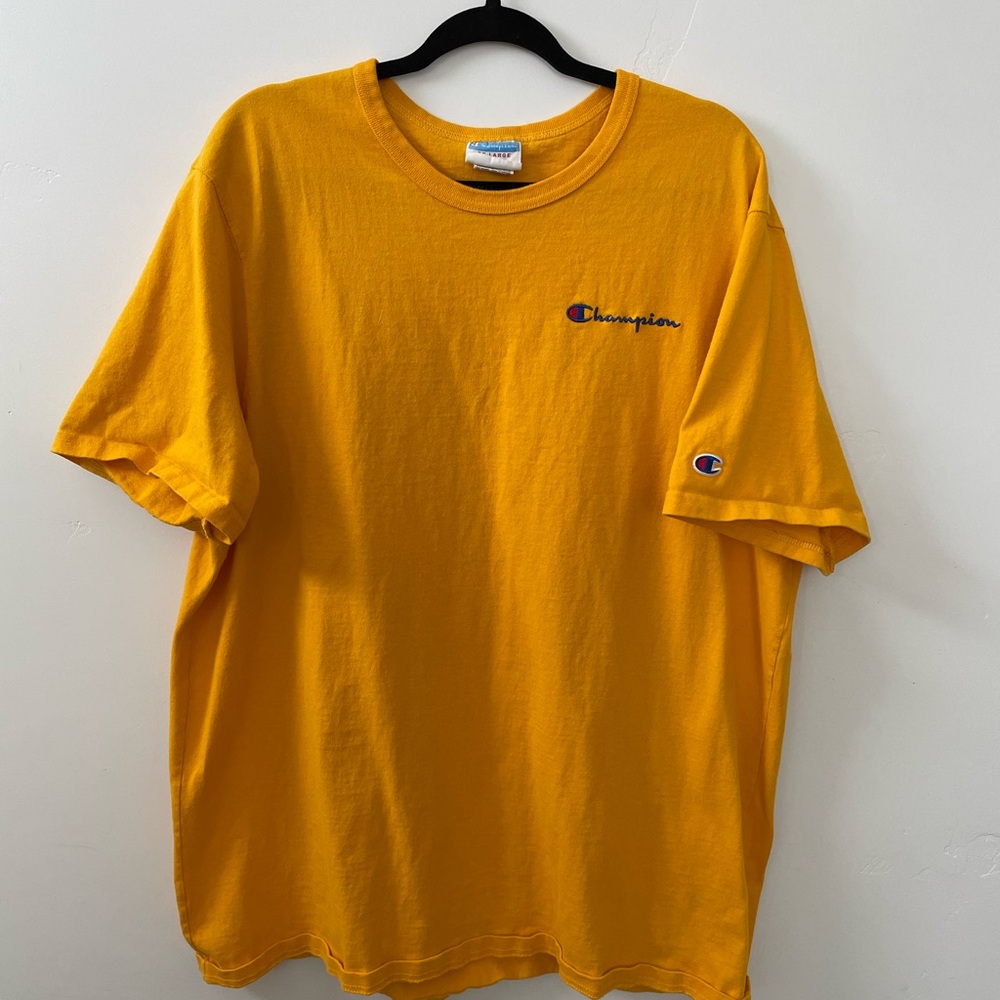 Vintage Champion Yellow Short Sleeve Tee